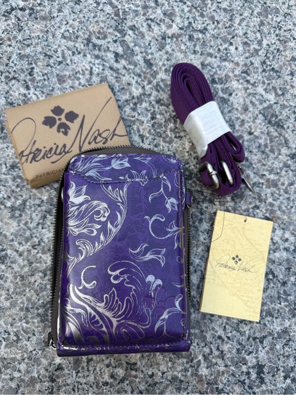 Patricia Nash purple Crossbody
